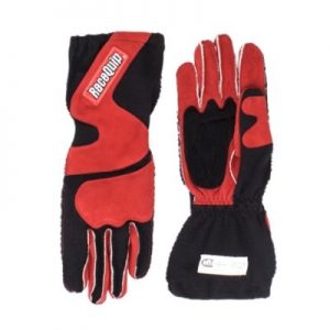 RJS SFI 3.3/1 NEW SKELETON RACING GLOVES GHOSTED BLACK AND BLACK SIZE MEDIUM